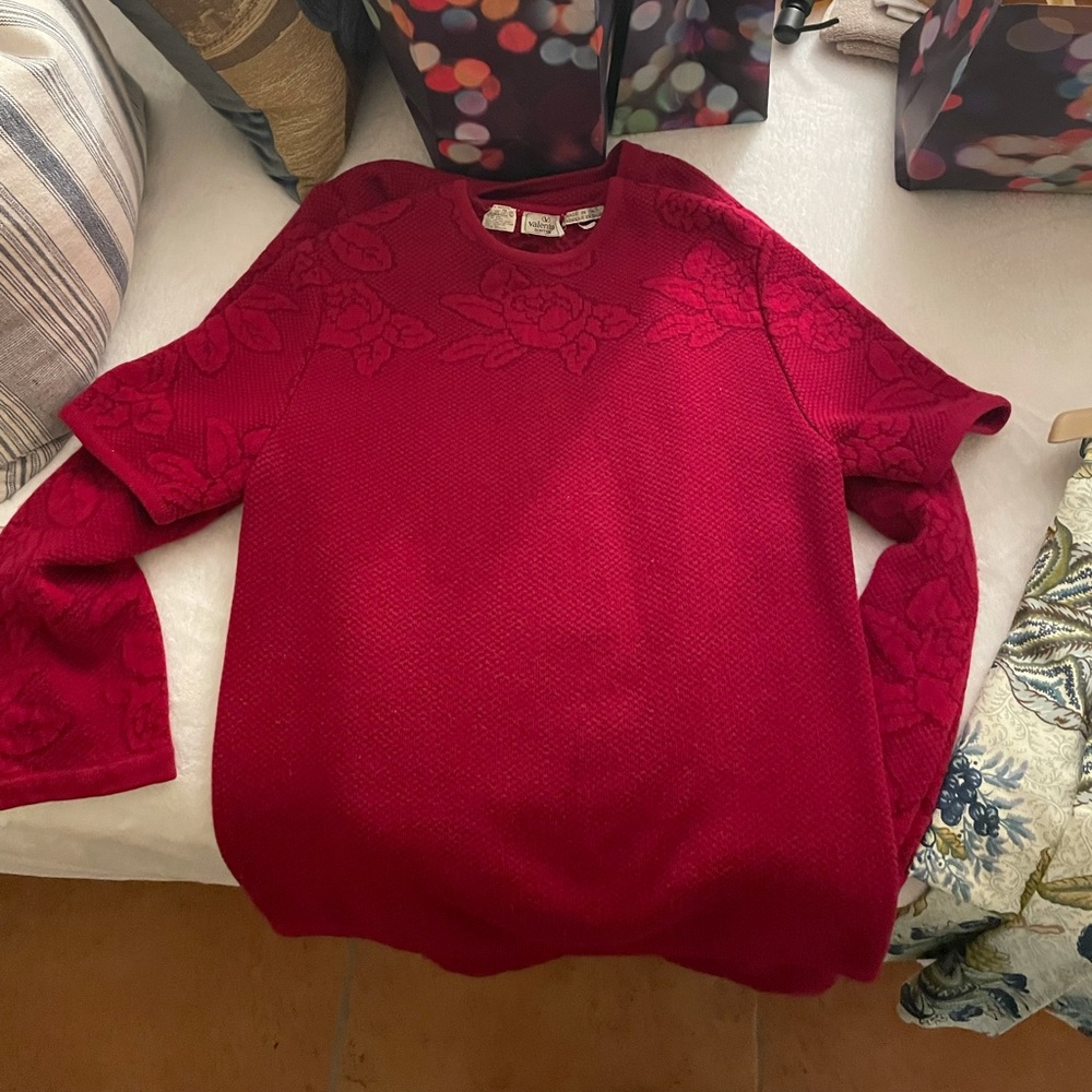 Vintage Valentino top and matching cardigan - size small